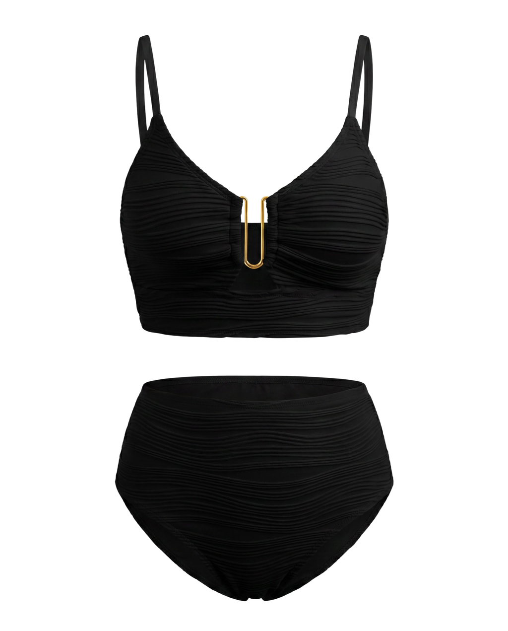 Bikini de encaje con diseño calado elegante