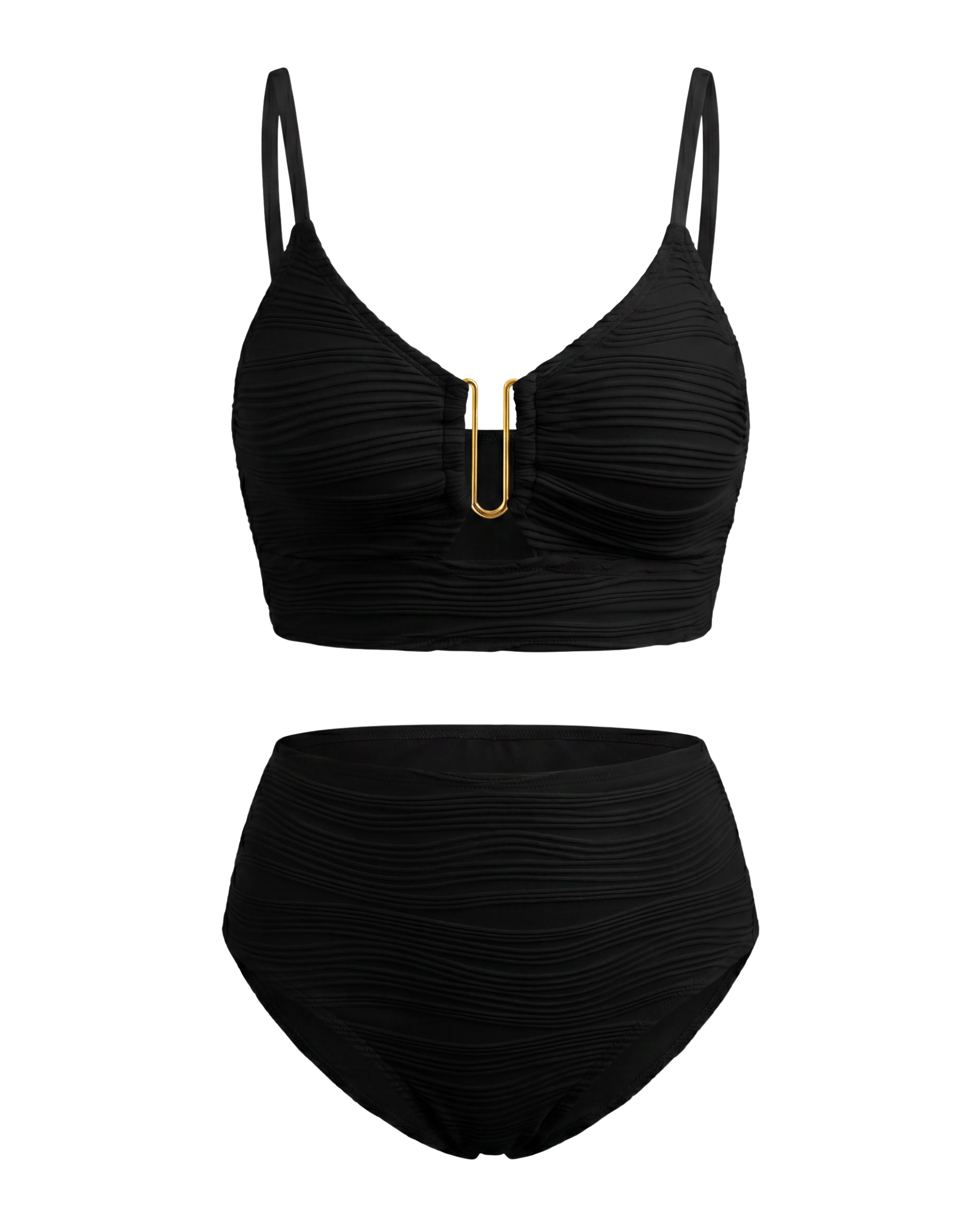 Bikini de encaje con diseño calado elegante