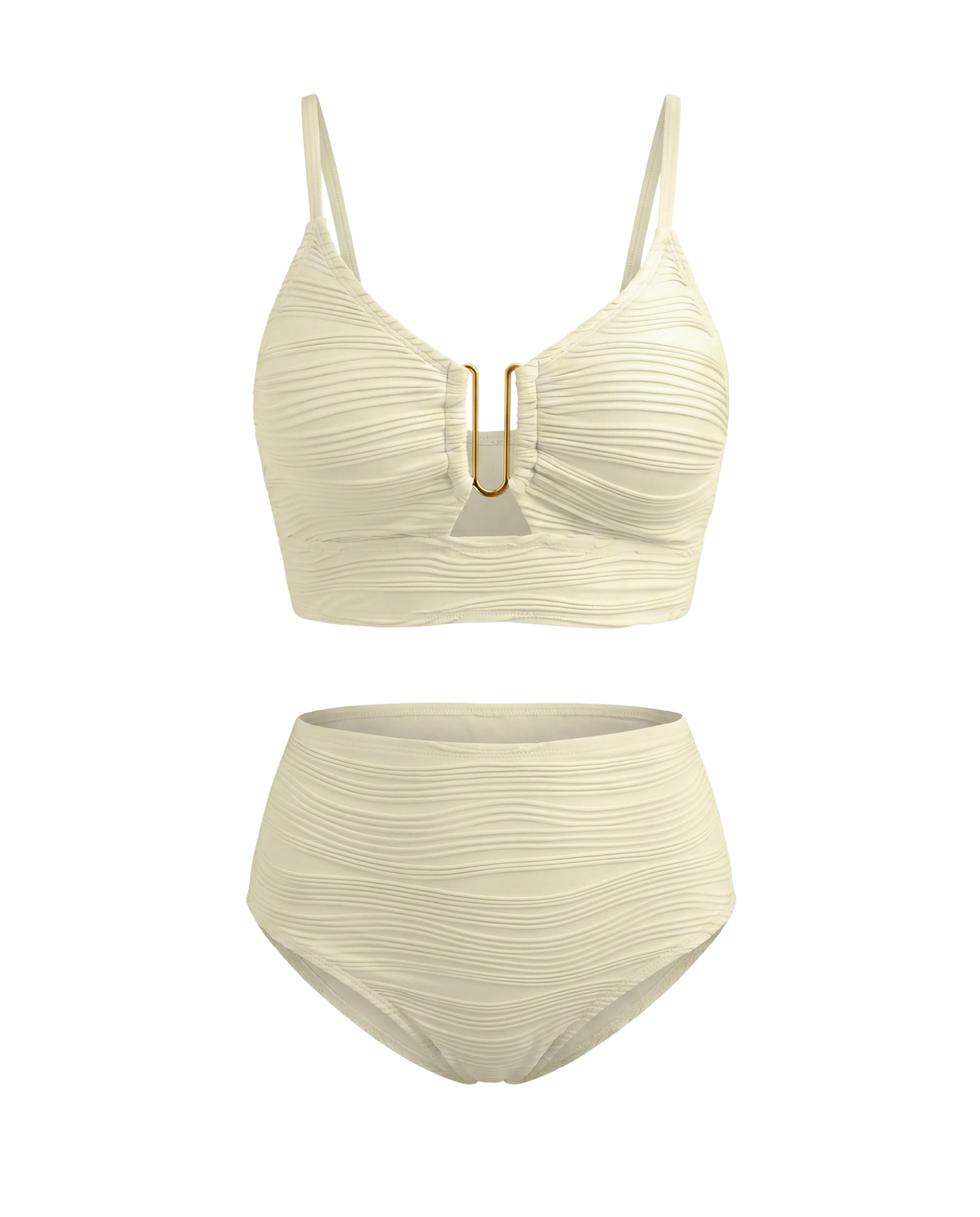 Bikini de encaje con diseño calado elegante