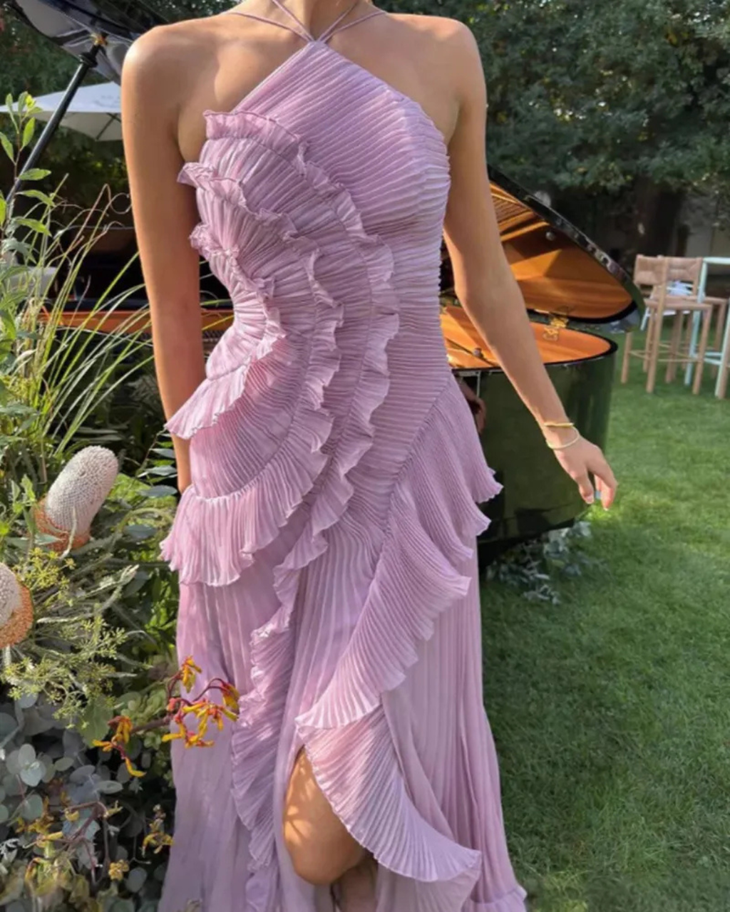 Vestido Noche Plisada