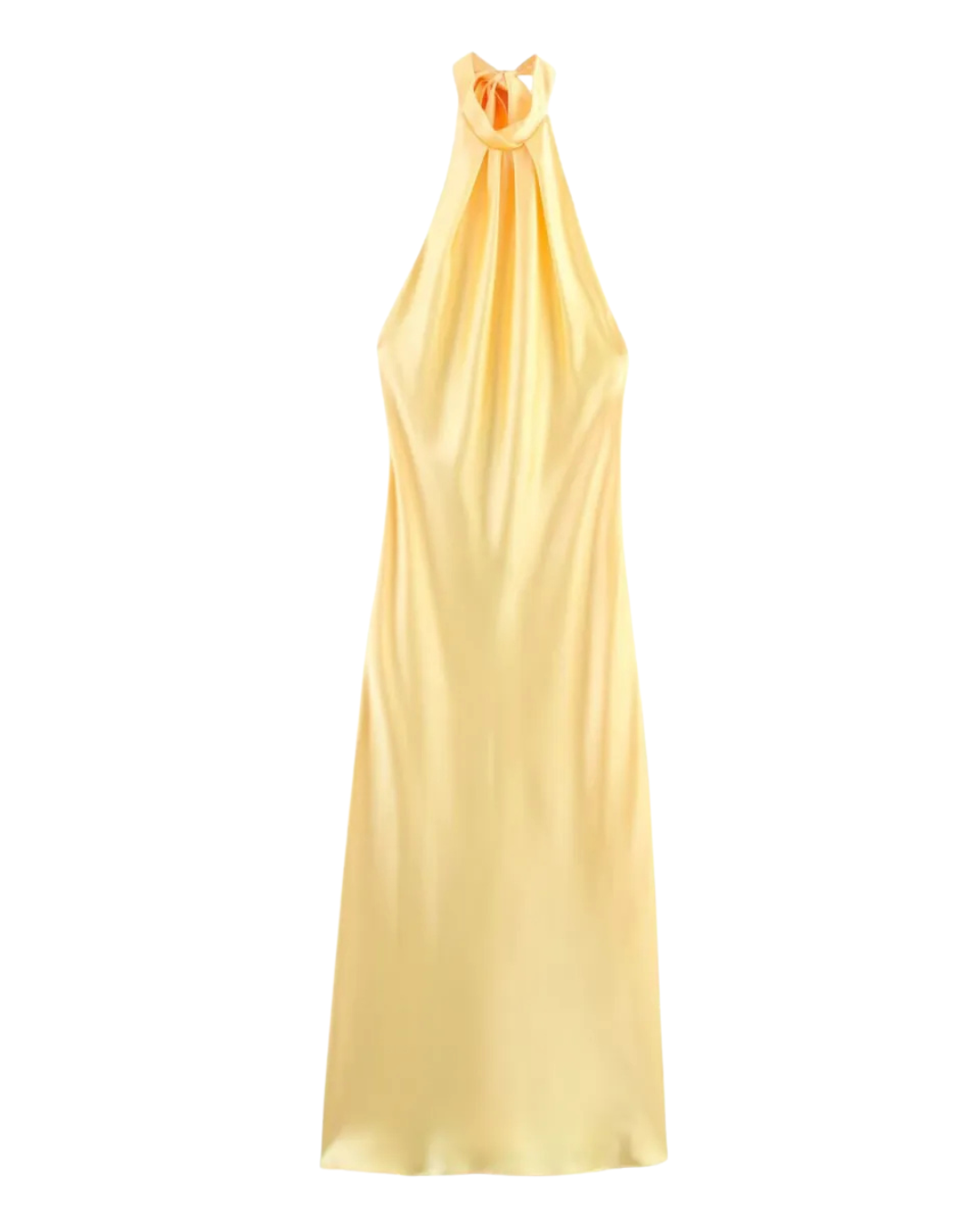 Vestido Seda Dorada