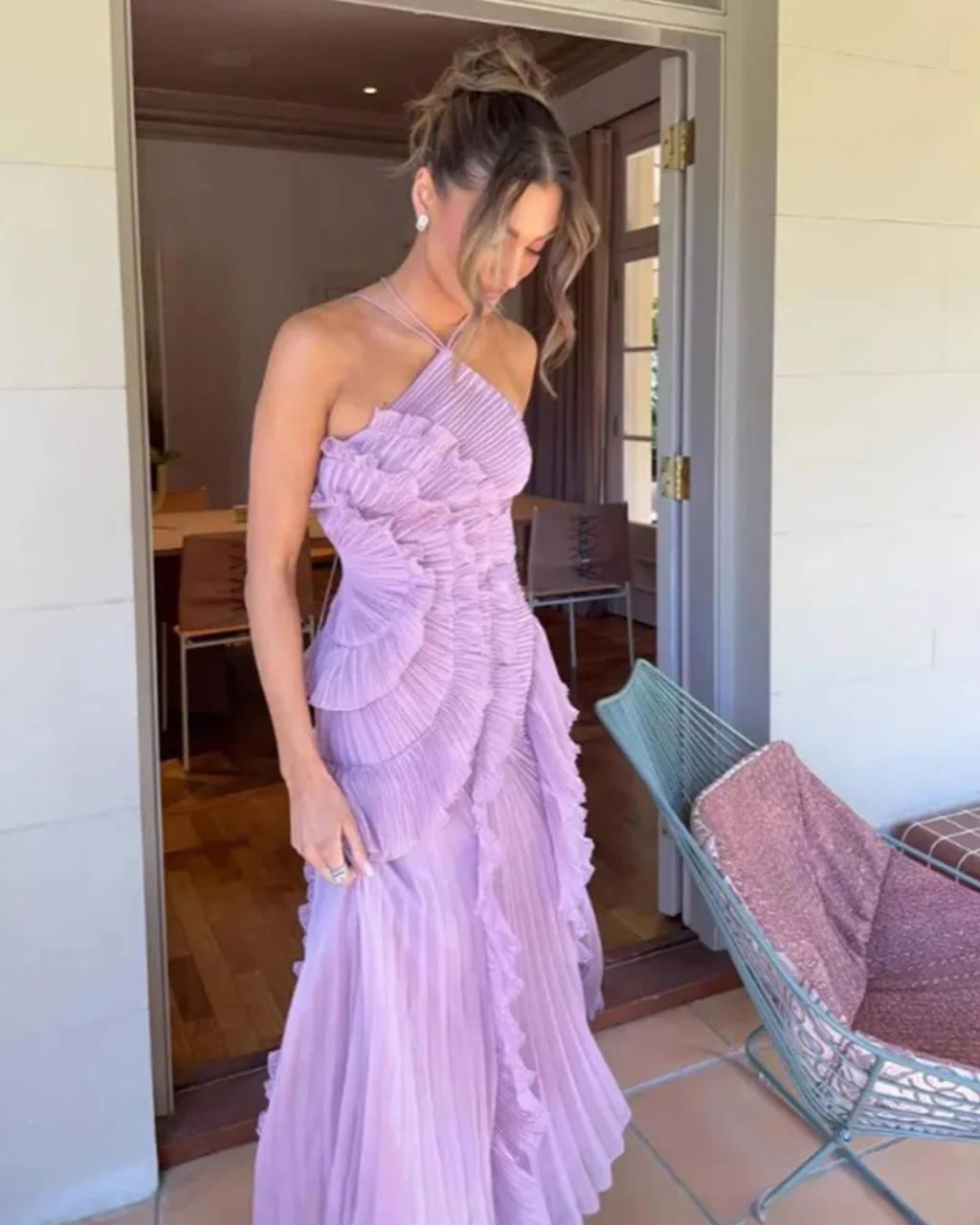 Vestido Noche Plisada