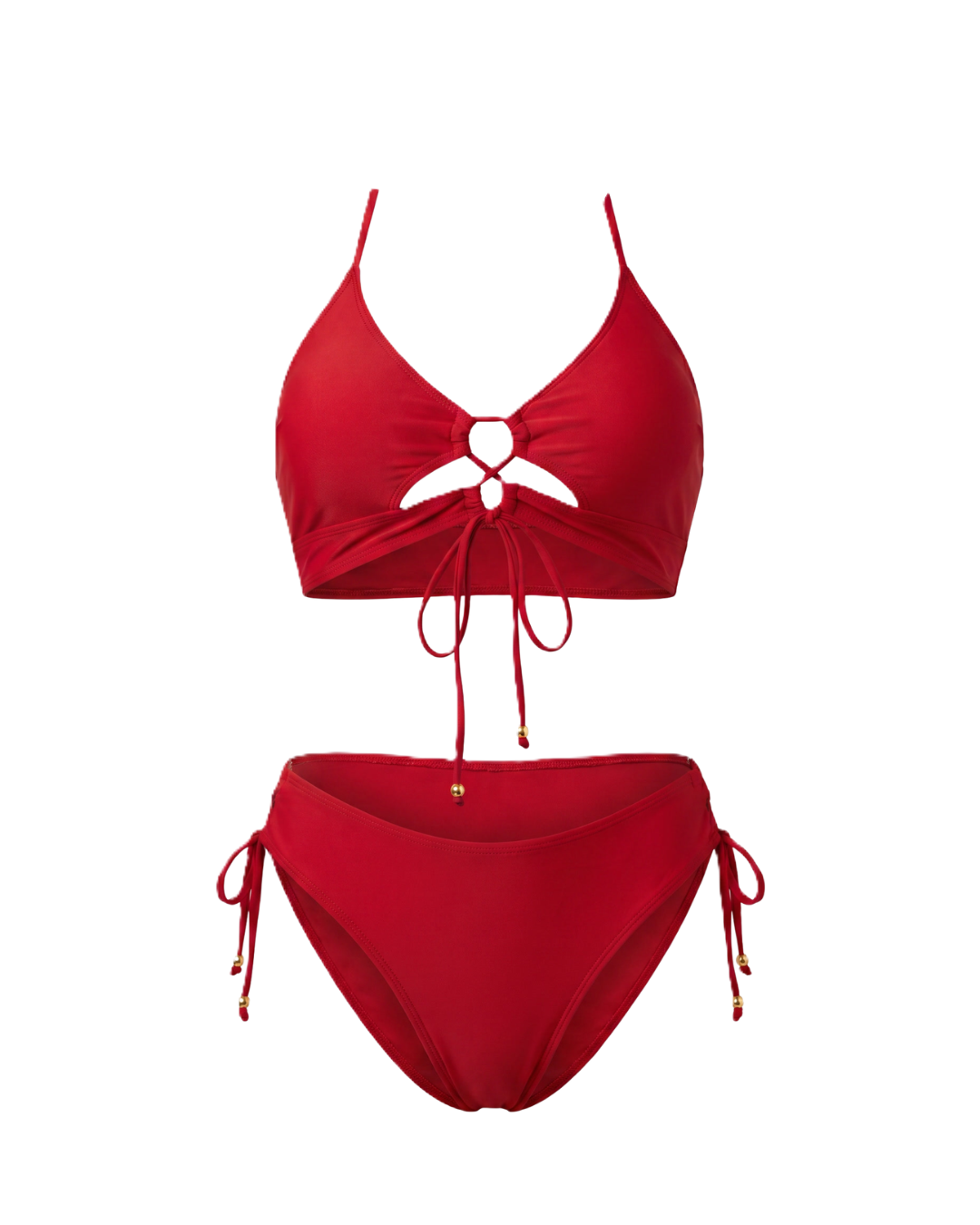 Bikini de leopardo con espalda abierta