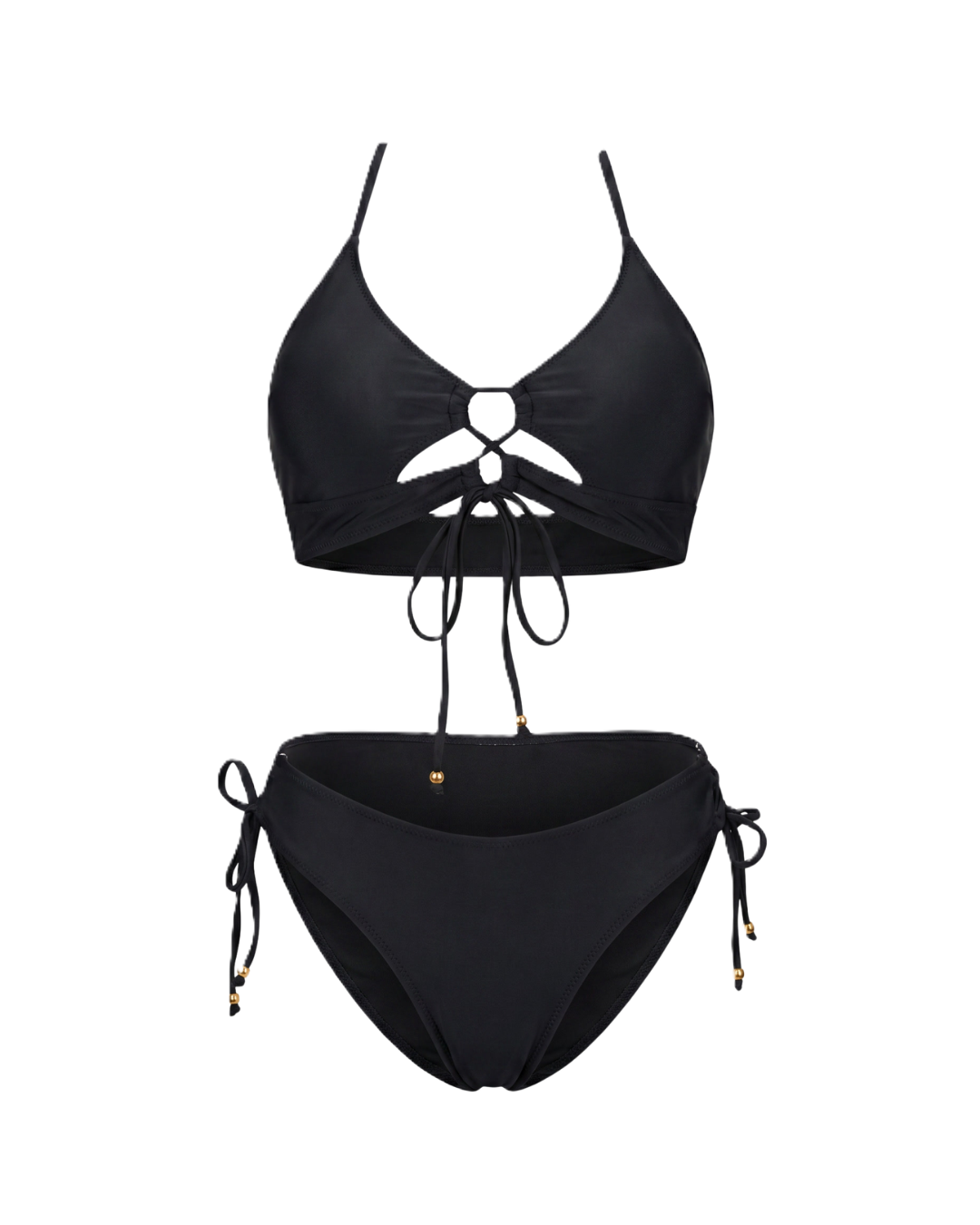 Bikini de leopardo con espalda abierta
