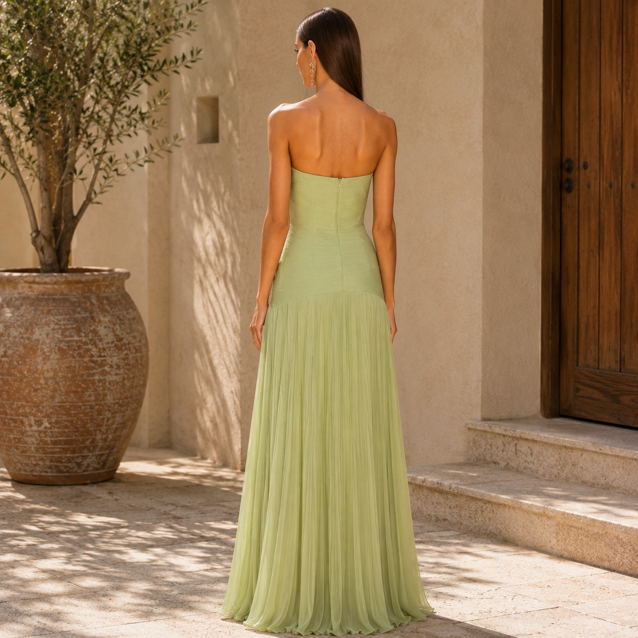Vestido Althea – Elegancia Sofisticada que Estiliza con Delicadeza