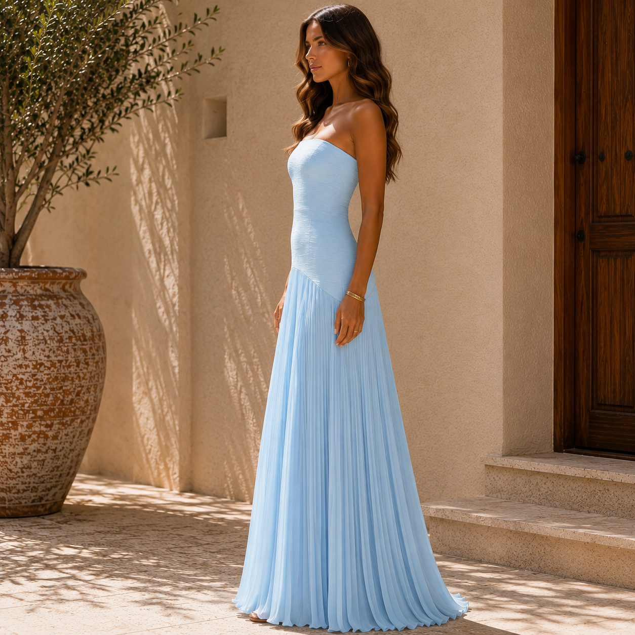 Vestido Althea – Elegancia Sofisticada que Estiliza con Delicadeza
