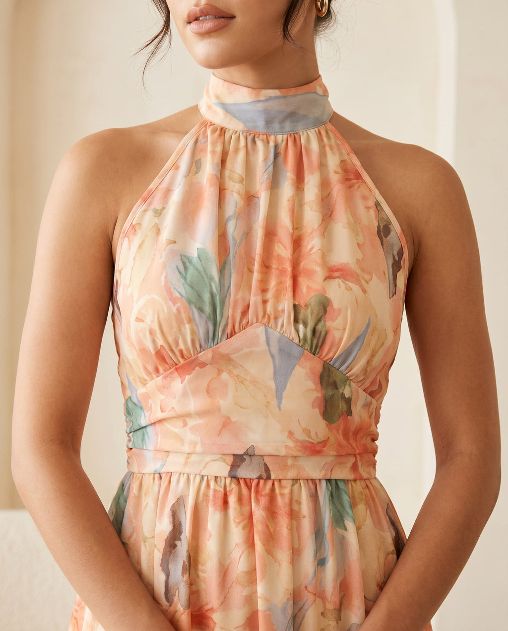 Vestido Melocotón de Seda