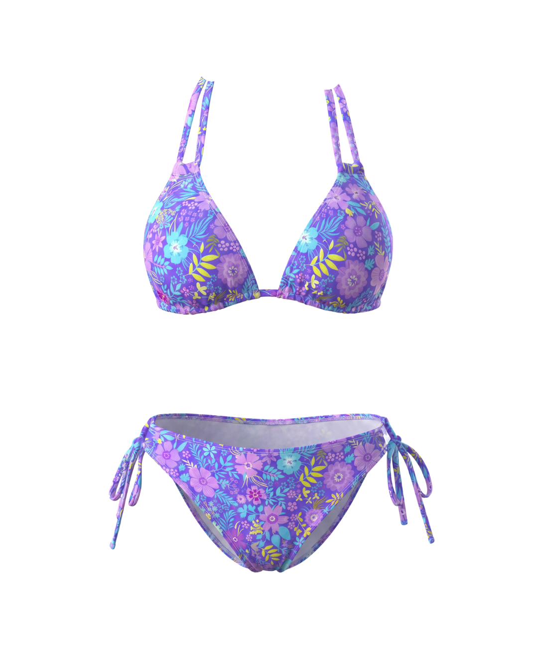 Bikini Print Mix de dos piezas con diseño veraniego combinado