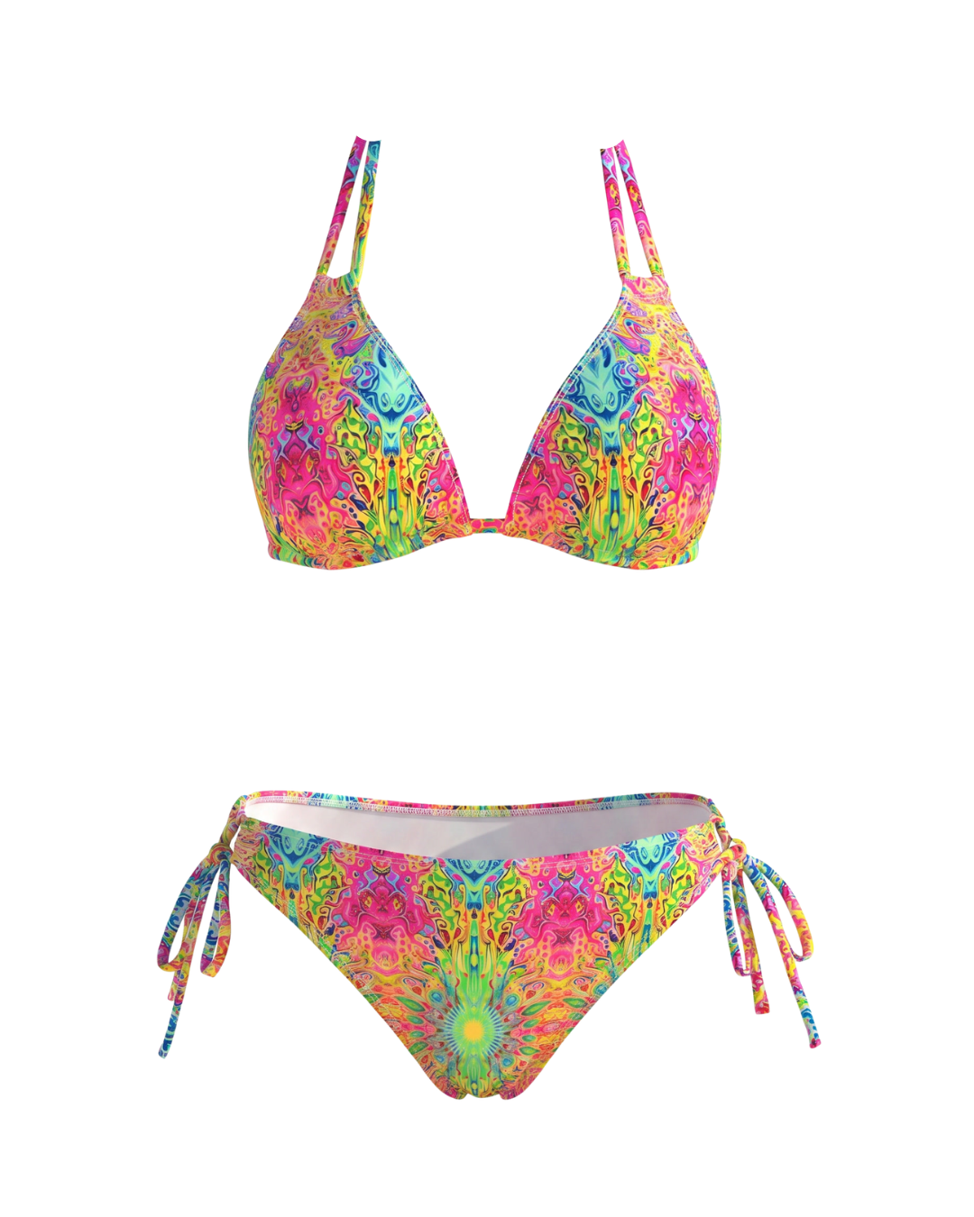 Bikini Print Mix de dos piezas con diseño veraniego combinado