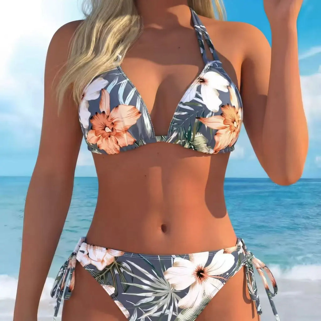 Bikini Print Mix de dos piezas con diseño veraniego combinado